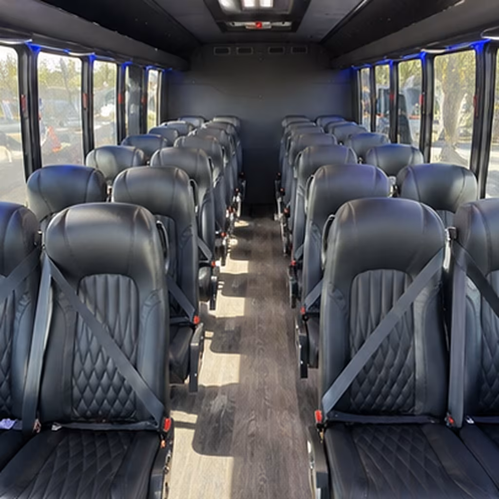 san rafael 28 passenger minibus inside