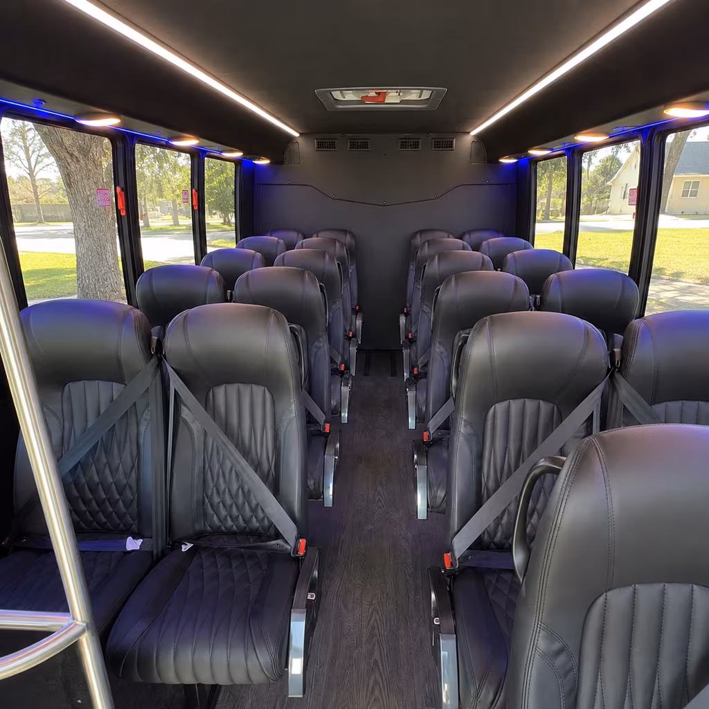 san rafael 28 passenger minibus interior
