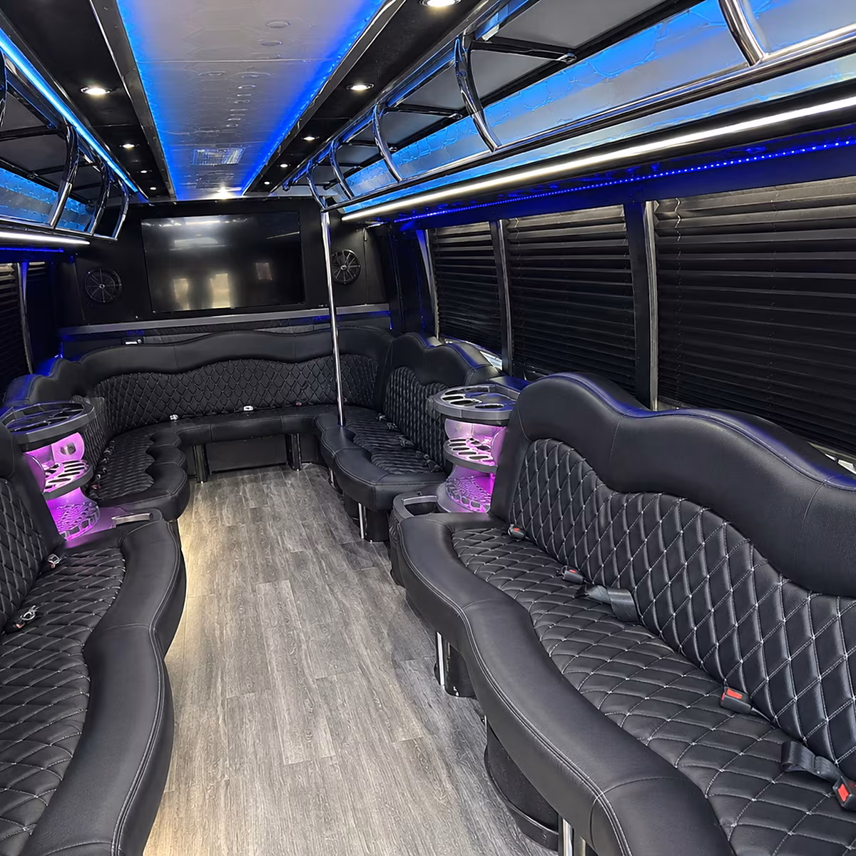 san rafael party bus inside