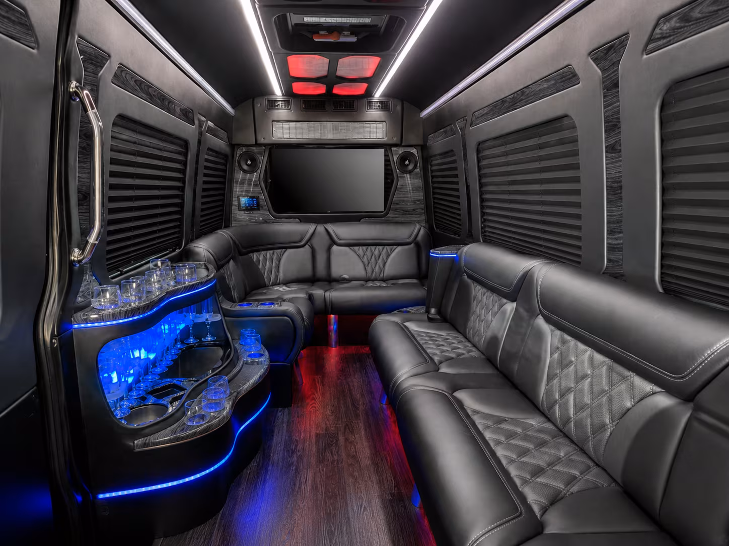 san rafael sprinter limousine inside
