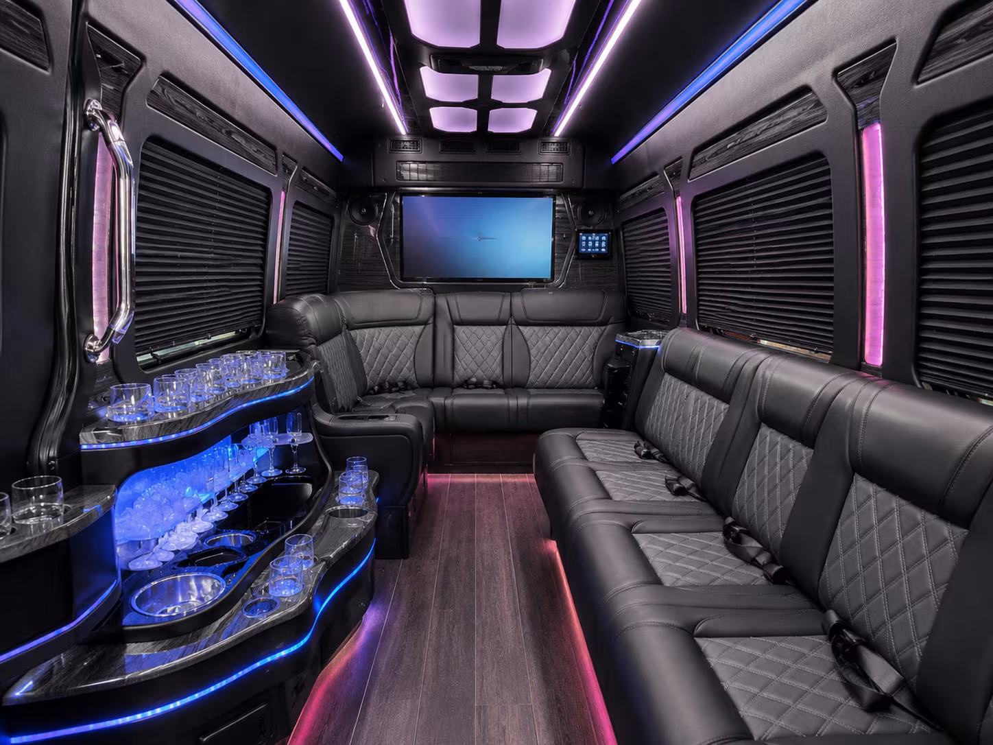 san rafael sprinter limousine interior