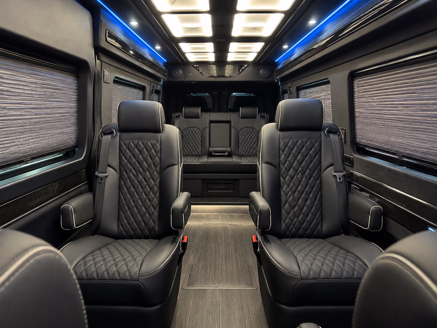 san rafael sprinter van with driver inside